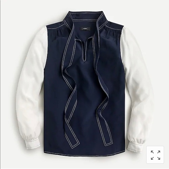 J. Crew Tops - ⭐️100% Silk J. Crew Blouse⭐️